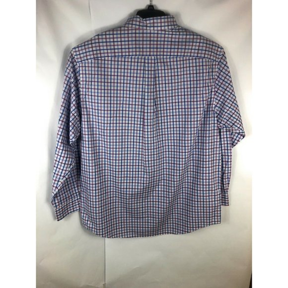 Roundtree Yorke Men's XLT Long Sleeve Button Up Multicolor Cotton Shirt A12 - Picture 4 of 4